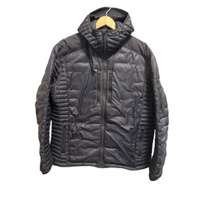 Kuhl Jacket Spyfire Goose Down Puffer Hoody Midnight Blue Coat Men's Size 2XL